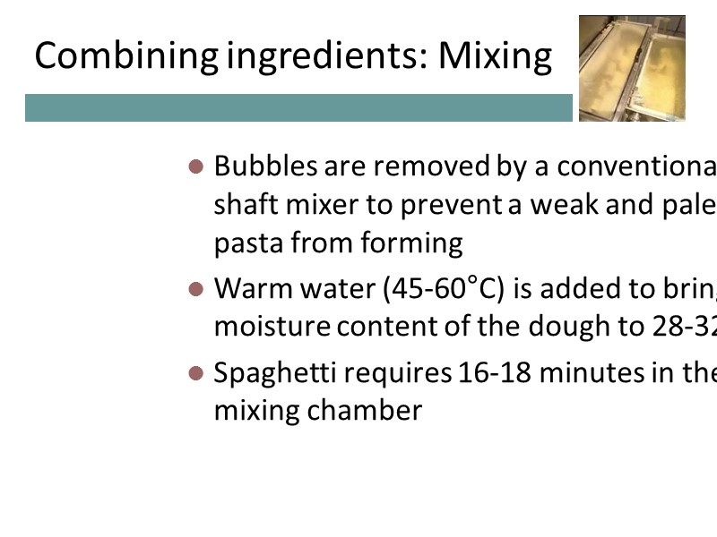 Combining ingredients: Mixing Bubbles are removed by a conventional dual shaft mixer to prevent Combining ingredients: Mixing Bubbles are removed by a conventional dual shaft mixer to prevent